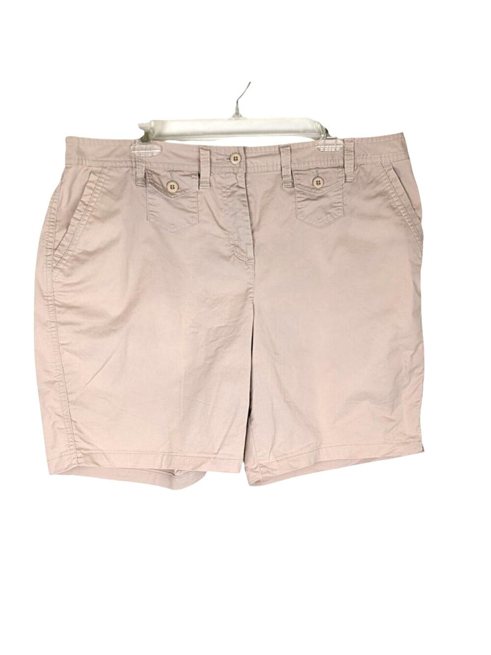 Style and co Wmns  sz 16 beige stone shorts Double welted pockets EUC